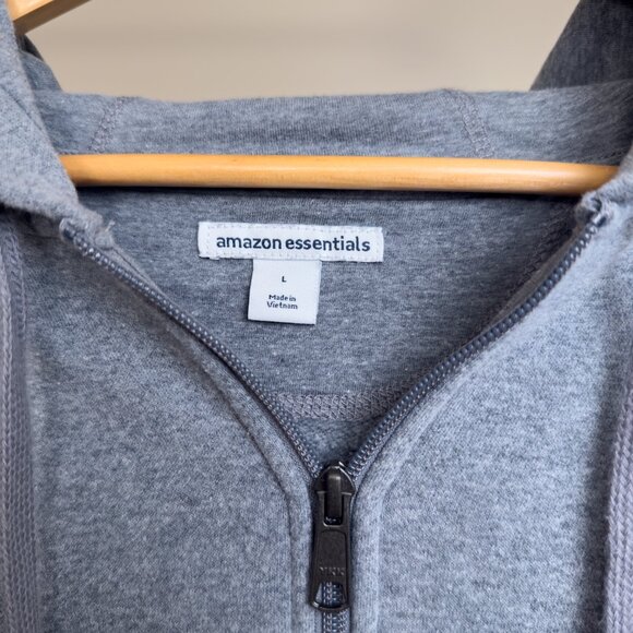 Amazon Essentials Light Grey Hoodie (Large) - Picture 3 of 3